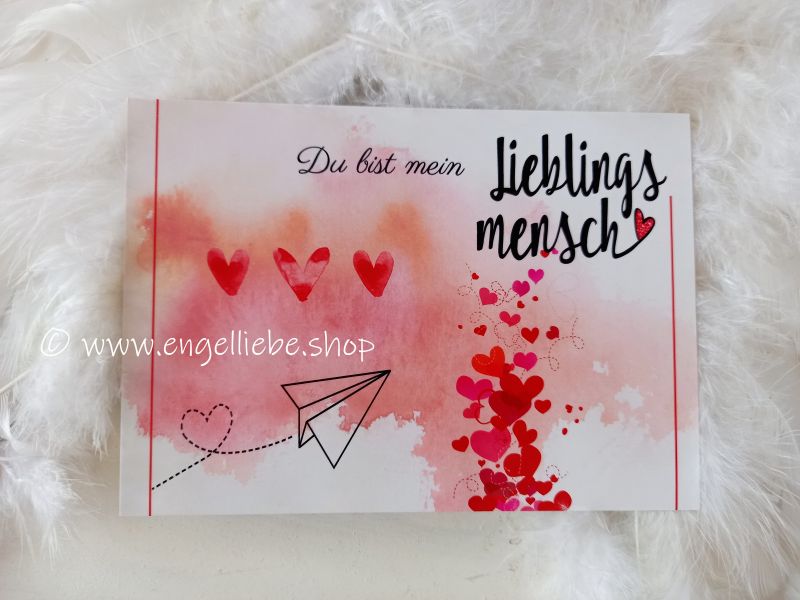 Postkarte * Du bist mein Lieblingsmensch